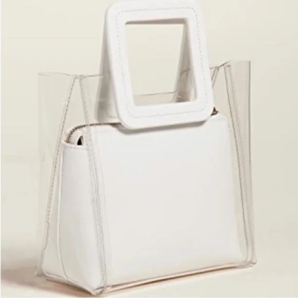 STAUD - Shirley Bag with White Leather Insert - Picture 7 of 10